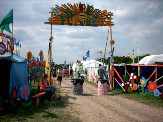 Entrance to Green Futures.  The Earth Arcade can be seen beyond the arch on the right.
