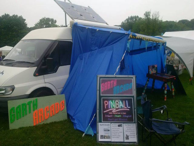 Eco Van and Earth Arcade games at New Mills Carnival
