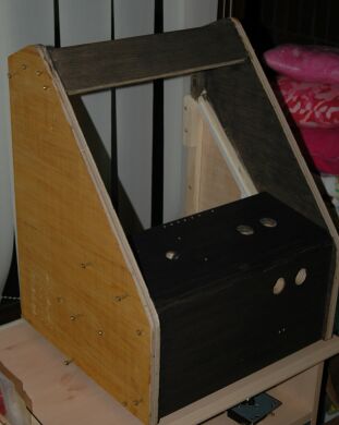 cabinet painted with eco woodstain